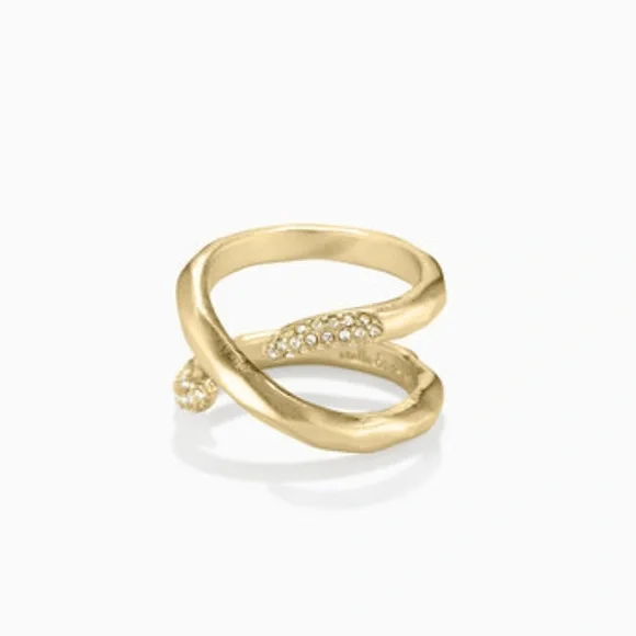 Stella & Dot | Gold + Pavé Aveda Wrap Ring Retired - Picture 2 of 9